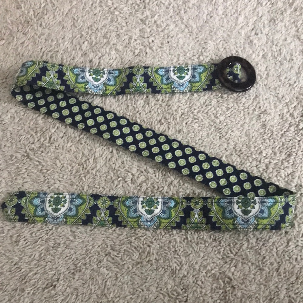Cambridge paisley clothe fabric reversible belt
